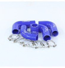 Патрубок ГАЗ-3302 дв.ЗМЗ-406 радиатора комплект 5шт. (с хомутами) PRAVT