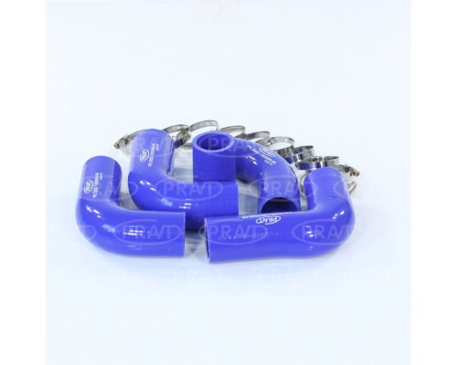 Патрубок ГАЗ-3302 дв.ЗМЗ-406 радиатора комплект 5шт. (с хомутами) PRAVT