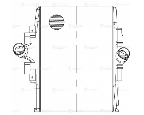 Интеркулер КАМАЗ-5490 MERCEDES Axor (02-) LUZAR