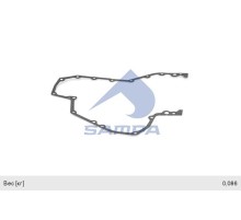 Прокладка КАМАЗ-5490 MAN MERCEDES крышки двигателя задней SAMPA