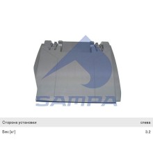 Крыло MERCEDES Actros заднее передняя левая часть SAMPA