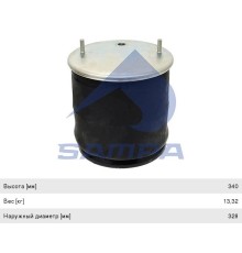 Пневморессора MERCEDES (металлический стакан) SAMPA