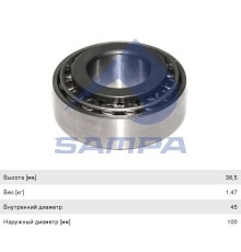 Подшипник ступицы MERCEDES (32309, 45x100x38.25) SAMPA