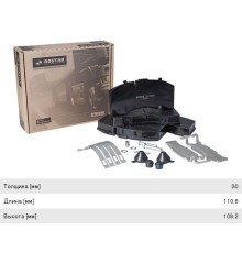 Колодки тормозные BPW SAF дисковые (с выточкой, оси SAF SKRB 9022K01/SK7) (4шт.) ROSTAR