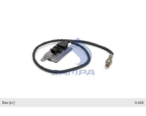 Датчик SCANIA P, R, T series катализатора NOX оксида азота в сборе с блоком (ЕВРО-6) SAMPA