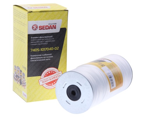 Элемент фильтрующий КАМАЗ масляный ЕВРО-1, 2, 3, 4 (нить) SEDAN FILTER