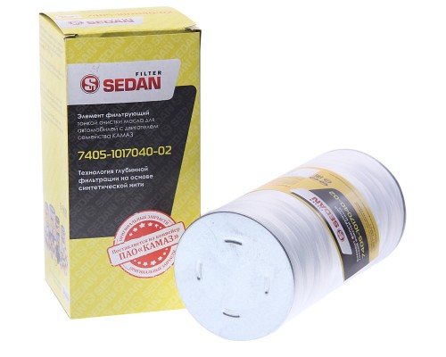 Элемент фильтрующий КАМАЗ масляный ЕВРО-1, 2, 3, 4 (нить) SEDAN FILTER