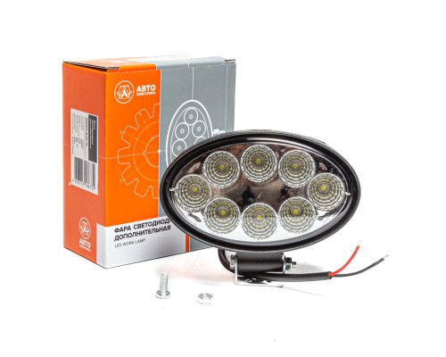 Фара рабочего света овальная 140х105х57 24Вт 8 светодиодов рассеянный свет AVTOELECTRICA
