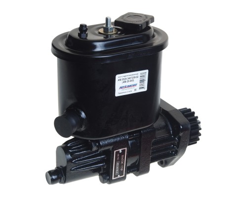 Насос гидроусилителя КАМАЗ-6520 в сборе с торцевым штуцером шланга слива 16МПа 1.5л АВТОМАГНАТ