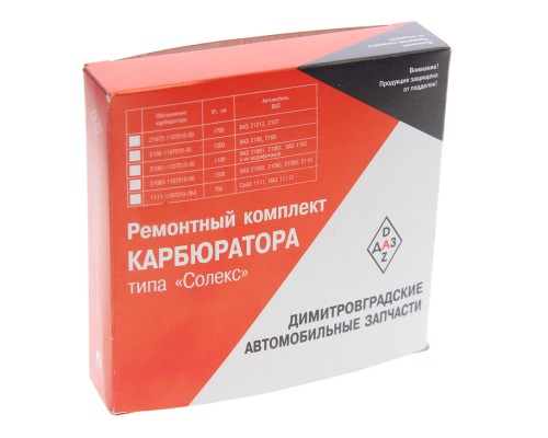 Ремкомплект карбюратора ГАЗ-3302 ДААЗ-3302 (СОЛЕКС) ДИСС