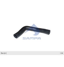 Патрубок MAN F2000, TGA, TGS, TGX системы охлаждения нижний SAMPA