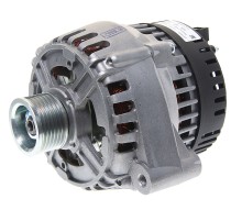 Генератор МАЗ, ЛАЗ, УРАЛ дв.ЯМЗ ЕВРО-3 поликлиновой шкив, монокронштейн 28В 90А ELTRA