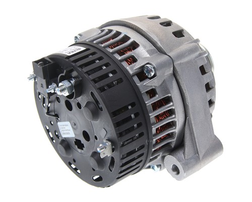 Генератор МАЗ, ЛАЗ, УРАЛ дв.ЯМЗ ЕВРО-3 поликлиновой шкив, монокронштейн 28В 90А ELTRA