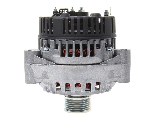 Генератор МАЗ, ЛАЗ, УРАЛ дв.ЯМЗ ЕВРО-3 поликлиновой шкив, монокронштейн 28В 90А ELTRA