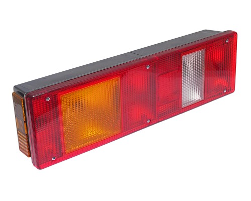 Фонарь задний КАМАЗ, МАЗ, УРАЛ левый с добавочным указателем байонетный разъем (по центру) РУДЕНСК