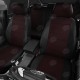 Авточехлы ГАЗель Next (1 низкий,  2 высоких) экокожа-жаккард красная точка комплект AVTOLIDER