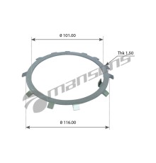 Шайба КАМАЗ-5490 MERCEDES ступицы MANSONS