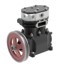 Компрессор МАЗ, УРАЛ дв.ЯМЗ, ММЗ (2 цилиндровый) жид.охлаж.шкив 172мм 270л/мин. SORL