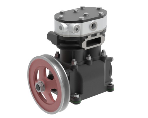 Компрессор МАЗ, УРАЛ дв.ЯМЗ, ММЗ (2 цилиндровый) жид.охлаж.шкив 172мм 270л/мин. SORL