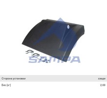 Крыло DAF F, CF, XF75, 85, 95, 105IV заднее задняя часть SAMPA