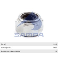 Гайка RENAULT Magnum пальца рессоры (M30x2) SAMPA