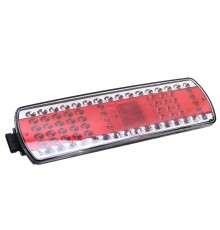 Фонарь задний КАМАЗ-5490, МАЗ левый светодиодный с разъемом и габаритным огнем РУДЕНСК