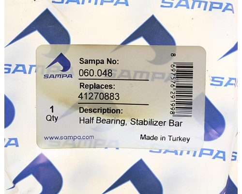 Втулка стабилизатора IVECO Trakker, Stralis заднего (центр) полувкладыш SAMPA