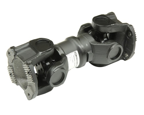 Вал карданный КАМАЗ промежуточный (4 отверстия,  торцевые шлицы) L=411мм увеличенный ресурс УКД