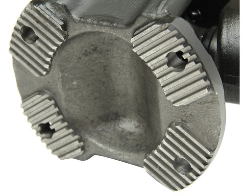 Вал карданный КАМАЗ промежуточный (4 отверстия,  торцевые шлицы) L=411мм увеличенный ресурс УКД