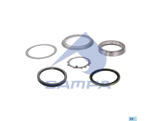 Ремкомплект КАМАЗ-5490 MERCEDES ступицы (сальники, прокладки, кольца) SAMPA