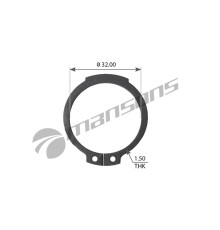 Кольцо стопорное SAF SCANIA пальца тормозной колодки (32х1.5) MANSONS