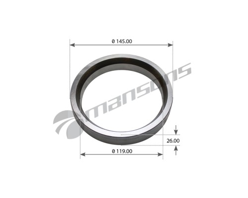 Обойма КАМАЗ-5490 MERCEDES ступицы (119x145x26) MANSONS