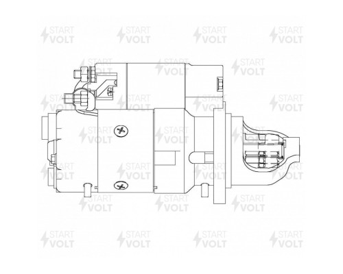 Стартер ГАЗ, ПАЗ, FOTON дв.CUMMINS ISF3.8 12В z=10 4.0кВт STARTVOLT