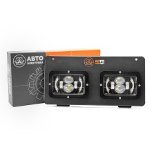 Фара МТЗ передняя прямоуг.светодиодная комплект с ДХО, с поворот, с рамкой крепления AVTOELECTRICA