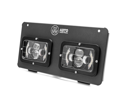 Фара МТЗ передняя прямоуг.светодиодная комплект с ДХО, с поворот, с рамкой крепления AVTOELECTRICA
