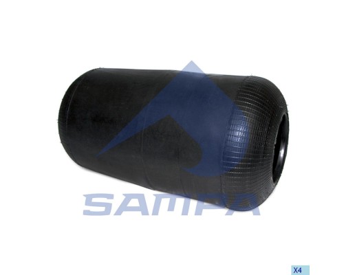 Пневморессора MAN VOLVO (чулок) (460х265мм, отв. 130.8х130.8мм) SAMPA