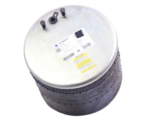 Пневморессора VOLVO ROR (металлический стакан) (2 шп. M10мм,  1штуцер M16х1.5мм) SAMPA