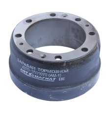 Барабан тормозной МАЗ-4370 передний (8 отверстий) АВТОМАГНАТ