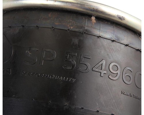 Пневморессора BPW (без стакана) (1шп.M12,  1шп-штуц.M12/M20мм, низ шп.M16) SAMPA