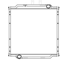 Радиатор МАЗ-5340В2, 5550В3, 5440В3 алюминиевый дв.ЯМЗ-5363.10, 5361.10, 536.10 ЕВРО-4 LUZAR