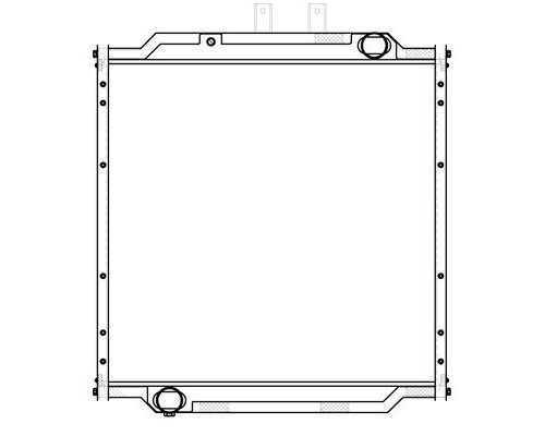 Радиатор МАЗ-5340В2, 5550В3, 5440В3 алюминиевый дв.ЯМЗ-5363.10, 5361.10, 536.10 ЕВРО-4 LUZAR