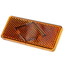 Катафот ГАЗ-3302 оранжевый 121х52 (рисунок ромб,  крепление 2 винта) АЭК