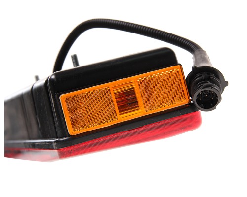 Фонарь задний КАМАЗ, НЕФАЗ правый с добавочным указателем евроразъем ОСВАР