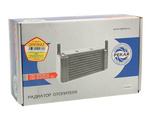 Радиатор отопителя ЗИЛ-130 алюминиевый 2-х рядный с бачком PEKAR