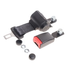 Ремень КАМАЗ, УРАЛ безопасности 2-х точ. авт. катушка на ленте L=1.1м с замком-кронш. L=145мм в сборе