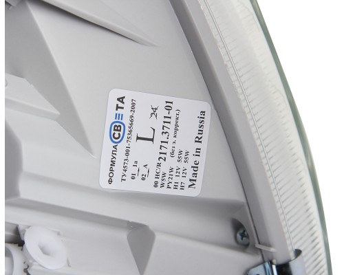 Фара блок ГАЗ-3302, 2217, 33104 левая Н/О (стеклянный рассеиватель) ФОРМУЛА СВЕТА