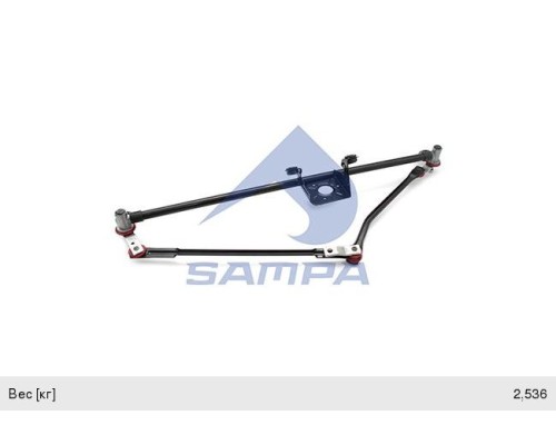 Трапеция стеклоочистителя MAN TGA, TGX (широкая) SAMPA