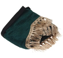 Ламбрекен ГАЗ-3302 на лобовое стекло с уголками кисти зеленый АВТОРЕАЛ