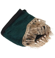 Ламбрекен ГАЗ-3302 на лобовое стекло с уголками кисти зеленый АВТОРЕАЛ