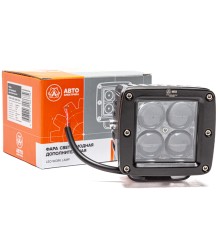 Фара рабочего света квадратная 80х75x73 12Вт 4светодиода направленный свет линзованная AVTOELECTRICA